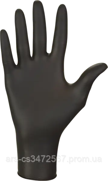 Рукавички медичні нітрилові MERCATOR MEDICAL Nitrylex Black 100 шт. size - S Рукавички медичні нітрилові MERCATOR MEDICAL Nitrylex Black 100 шт. size - S фото